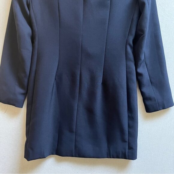 Superdown Madeline navy blue blazer dress Sz S - Picture 6 of 16